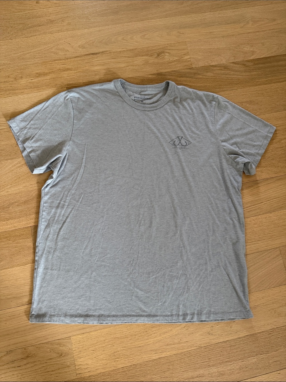 Men's Light Gray Short-Sleeve Crewneck T-Shirt Sz XL